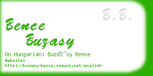 bence buzasy business card